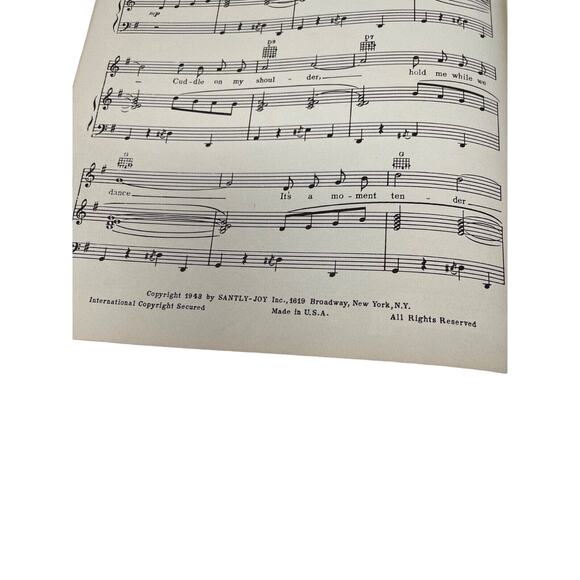 1943 Take It Easy Fox Trot Sheet Music Albert De Bru Irving Taylor Vic Mizzy - Picture 3 of 5